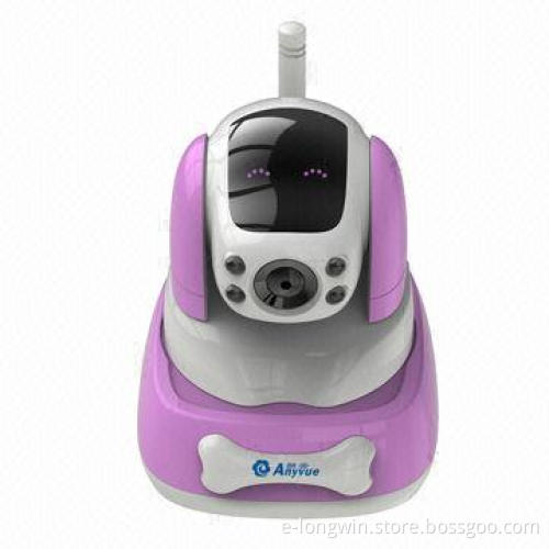 Smart Baby Monitor with 720P/H.264 IP Camera, 1/4-inch Color CMOS Sensor, 5V DC Power Supply
